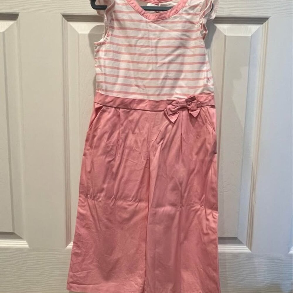 Janie and Jack girls pink pantsuit size 3